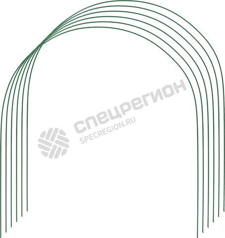 Фотография Дуги для парника GRINDA проволочные 2,2м, 6шт 422311-85-90